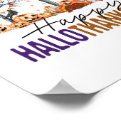 Frohes Hallothanksmas Frohes Halloween Erntedankfe Poster (Ecke)
