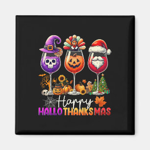 Frohes Hallothanksmas Halloween Erntedankfest Chri Magnet
