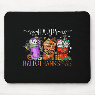 Frohes Hallothanksmas Halloween Erntedankfest Chri Mousepad