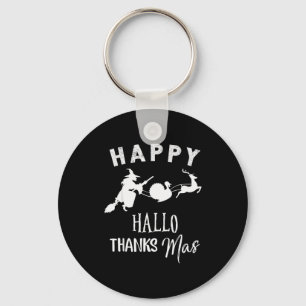 Frohes Hallothanksmas Halloween Hexe Erntedankfest Schlüsselanhänger