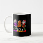 Frohes Hallothanksmas Halloween Kaffee Latte Danke Kaffeetasse (Links)