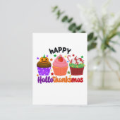 frohes Hallothanksmas Postkarte (Stehend Vorderseite)