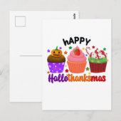 frohes Hallothanksmas Postkarte (Vorne/Hinten)