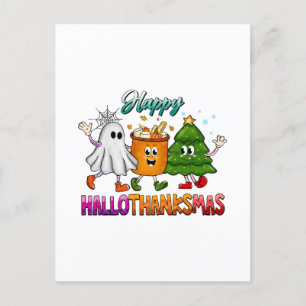 Frohes Hallothanksmas Postkarte