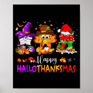 Frohes Hallothanksmas Zahnarzt Zahnarzthelferin Is Poster