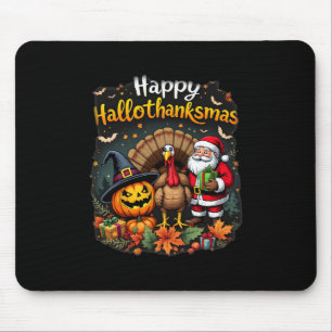 Frohes Hallothanksmas Zum Halloween Thanksmas Fest Mousepad