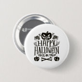Frohes Halloween 2023 Button (Vorne & Hinten)