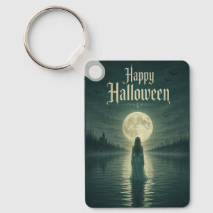 Frohes Halloween Ätherische Gothic Mondlicht Silho Schlüsselanhänger