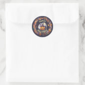 Frohes Halloween-Aufkleber Runder Aufkleber (Tasche)