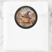 Frohes Halloween-Aufkleber Runder Aufkleber (Tasche)