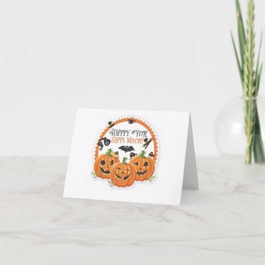 Frohes Halloween Dankeskarte (Vorderseite)