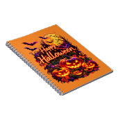 Frohes Halloween dunkles Design Notizblock (Rechte Seite)