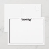 frohes halloween einfache postkarte (Vorne/Hinten)