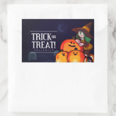 Frohes Halloween-Fest Rechteckiger Aufkleber (Tasche)