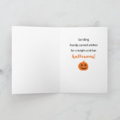 Frohes Halloween Fett farbenfrohe Buchstaben auf s Karte (Innenseite)