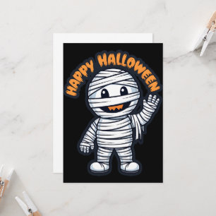 Frohes Halloween freundliche Mumie Einladung