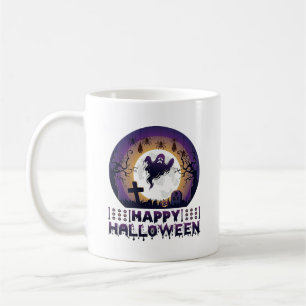 Frohes Halloween Geist Fledermäuse Spinnen_1 Kaffeetasse