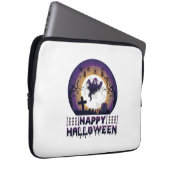 Frohes Halloween Geist Fledermäuse Spinnen_1 Laptopschutzhülle (Vorne Rechts)