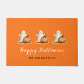 Frohes Halloween-Geist-Kürbis Fußmatte (Vorderseite)