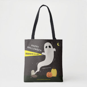 FROHES HALLOWEEN Gespenst Personalisiert Tasche