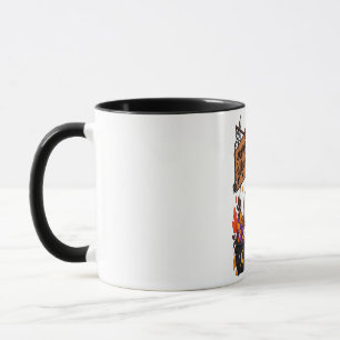 Frohes Halloween Gespenst & schwarze Katze Kürbis Tasse