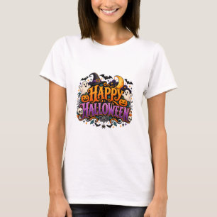 Frohes Halloween Gespenster Schädel und Kürbisse G T-Shirt