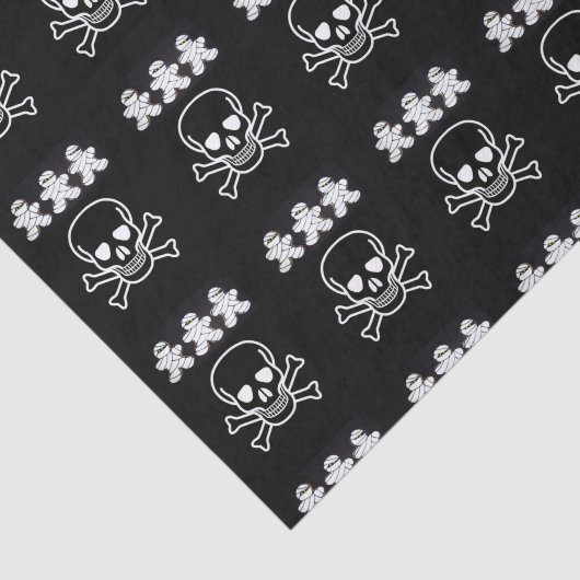 Frohes Halloween-Gewebpapier, Skull Seidenpapier (Ausschnitt)