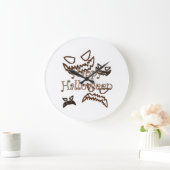 frohes Halloween Große Wanduhr (Zuhause)