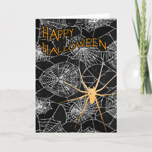 Frohes Halloween : Gruselige Spinne : Karte