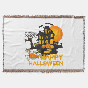 Frohes Halloween Gruseliger Kürbis Spukhaus Männer Decke