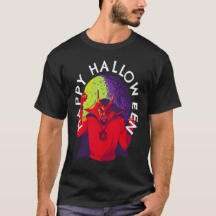 Frohes Halloween Gruseliger Teufel Satan bei Vollm T-Shirt
