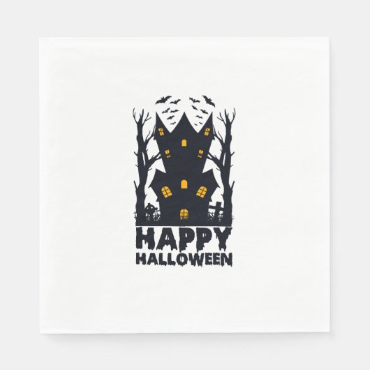 Frohes Halloween Halloween Frohes Halloween Serviette (Vorderseite)