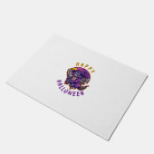 Frohes Halloween Halloween Hexe Katze Fußmatte (Schrägansicht)
