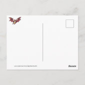 Frohes Halloween Hexe Postkarte (Rückseite)