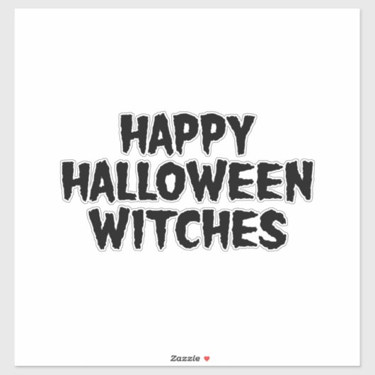 Frohes Halloween Hexen Aufkleber (Blatt)