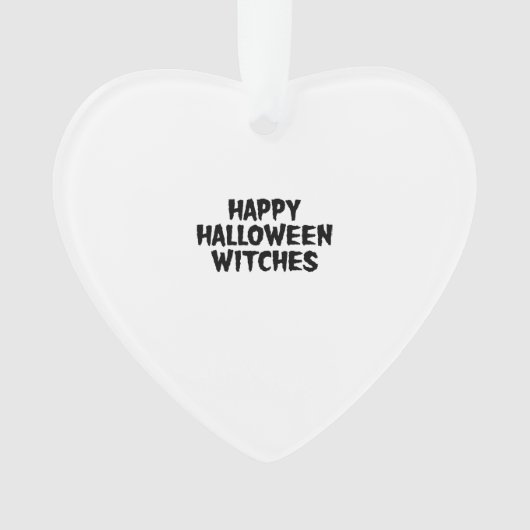 Frohes Halloween Hexen Ornament (Vorderseite)
