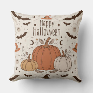 Frohes Halloween im Boho-Stil Kissen