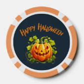 Frohes Halloween Jack-O-Lantern-Brauerei-Tasse Pokerchips (Rückseite)