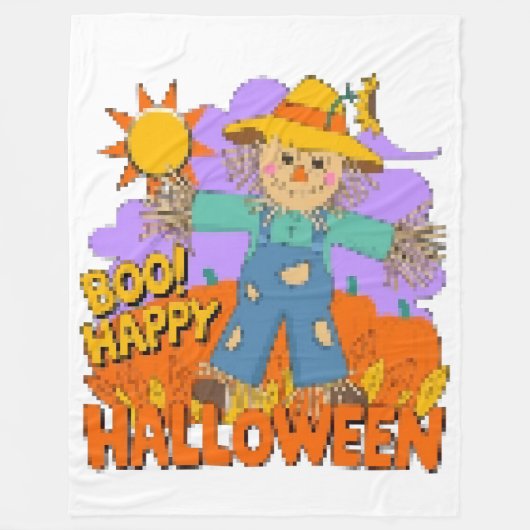 Frohes Halloween Junge  Fleecedecke (Vorderseite)