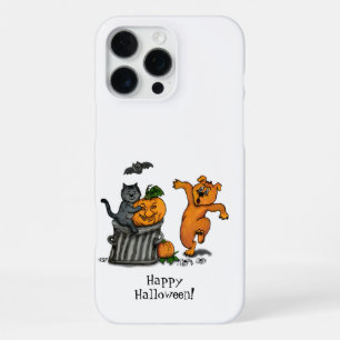 Frohes Halloween! Katze Fledermaus Hund und Spinne iPhone 16 Pro Max Hülle