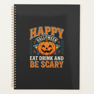 Frohes Halloween Kürbis Essen Trinken Sei Gruselig Planer