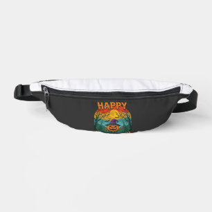Frohes Halloween Kürbis Hexenhut Vollmond Fledermä Bauchtasche