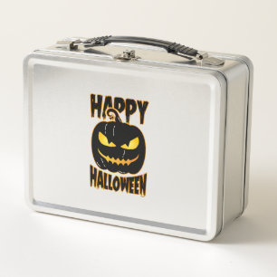 Frohes Halloween Kürbis Metall Brotdose