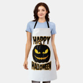 Frohes Halloween Kürbis Schürze (Getragen)