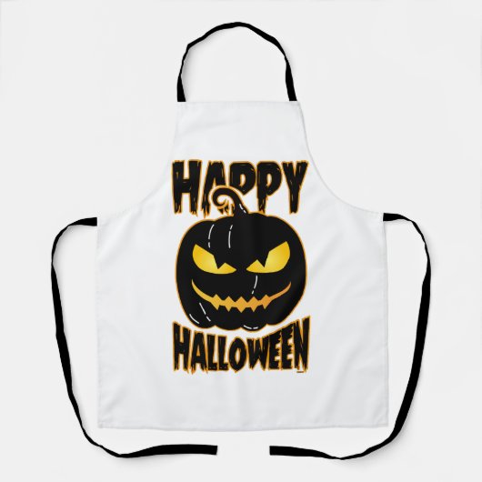 Frohes Halloween Kürbis Schürze (Vorderseite)