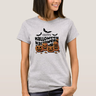 Frohes Halloween Kürbis-Team T-Shirt
