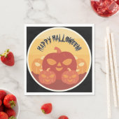 Frohes Halloween! Kürbisse Papier Serviette (Beispiel)