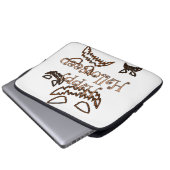 frohes Halloween Laptopschutzhülle (Vorne Knopf)