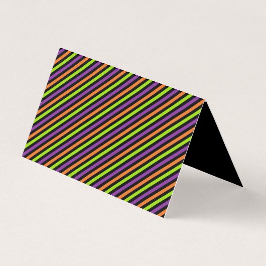 Frohes Halloween-Leckerei-Beutel mit Monstern Visitenkarten (Rückseite)