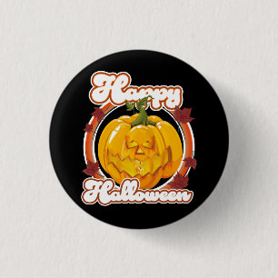 Frohes Halloween-Logo Button